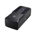 V7 Ups V7 Ups UPS1DT750-1N 750VA Desktop External UPS with 10 Out 5 UPS Plus 5 Surge 120V USB RJ45 UPS1DT750-1N